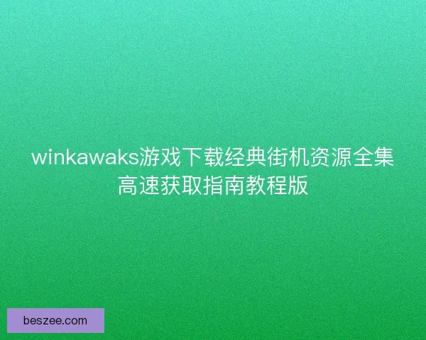 winkawaks游戏下载经典街机资源全集高速获取指南教程版